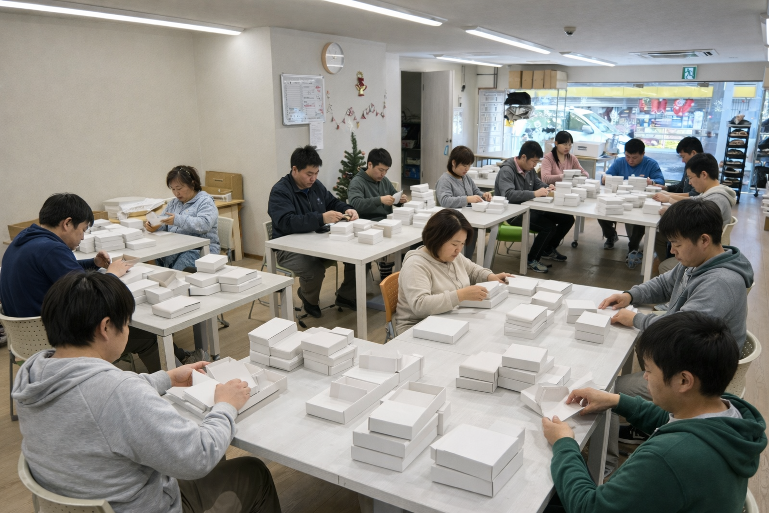 軽作業（箱折り）