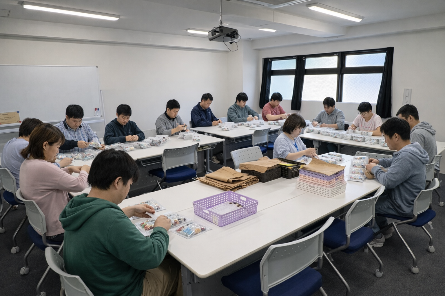 軽作業（箱折り）